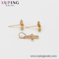 64547 Xuping top quality well design delicate 18k gold cross jewelry set Environmental Copper materials